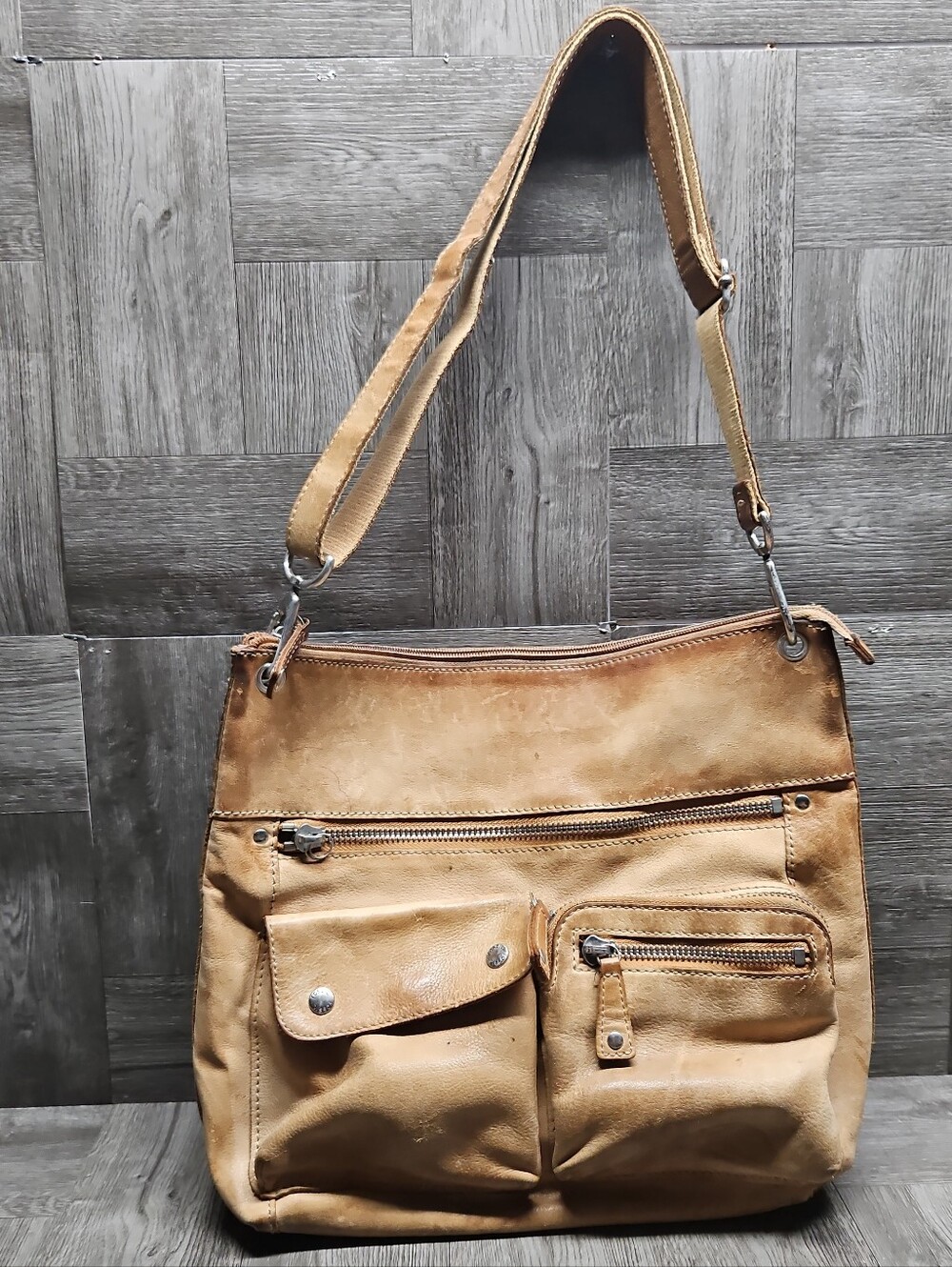 FOSSIL Leather Cowgirl Saddle Crossbody Purse Handbag